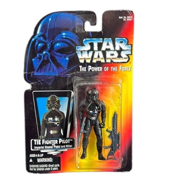 Vintage 1995 Star Wars The Fighter Pilot with Imperial Blaster Pistol and Rifle - Picture 1 of 2